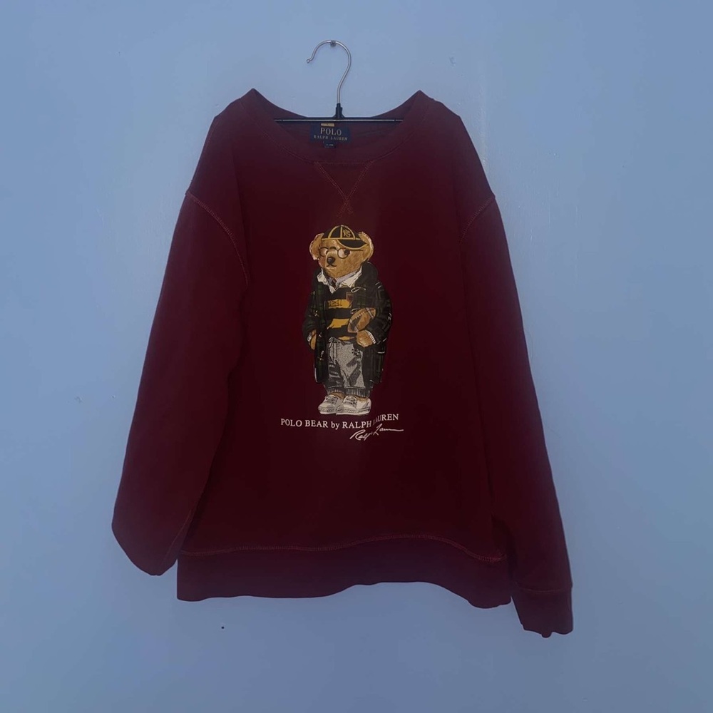 Polo by Ralph Lauren Men's Burgundy Sweater